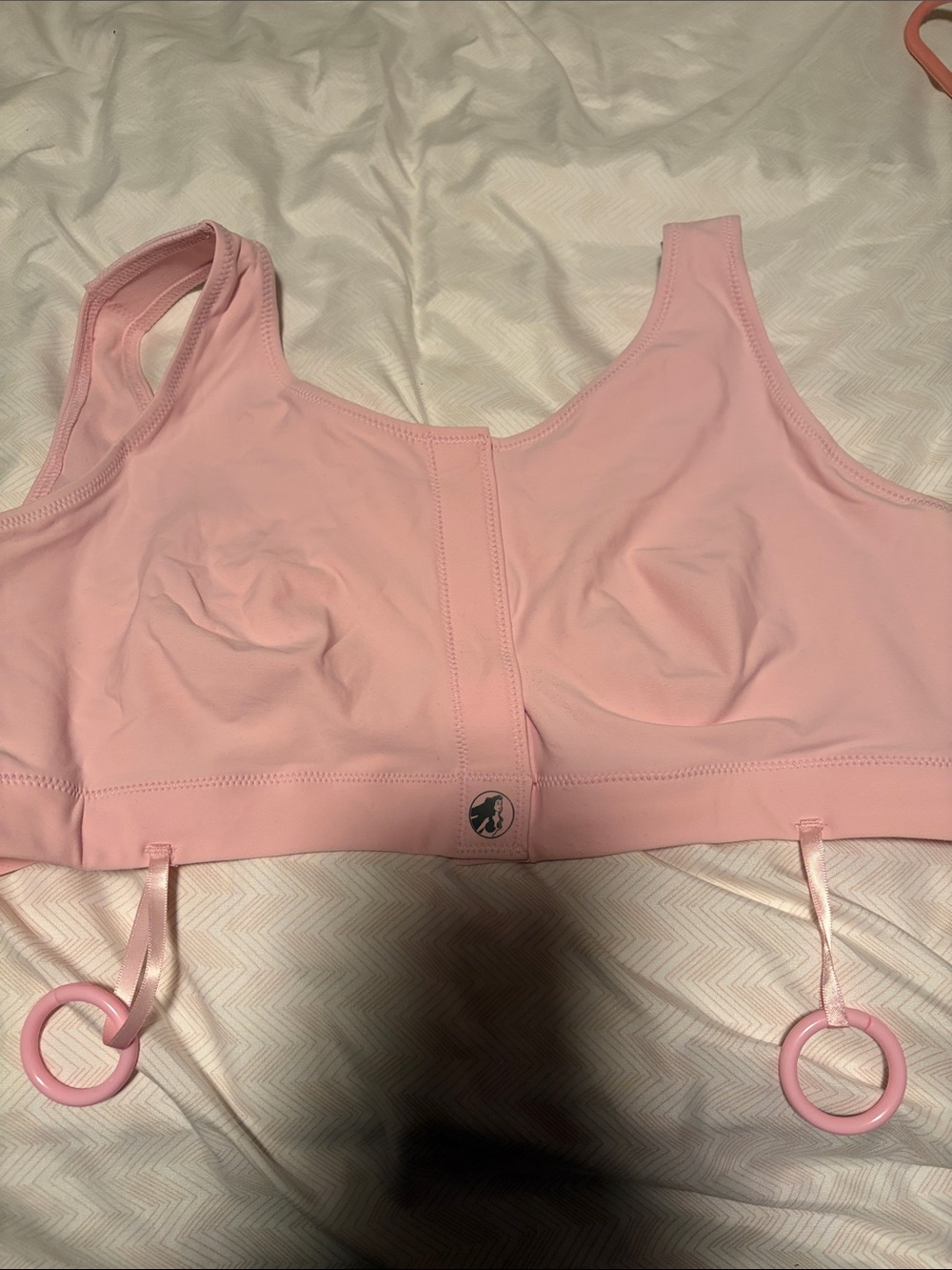 Masthead Comfort Support Front-Closure Pink Surgical Bra - XL